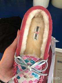 img 2 attached to 🎀 Cozy and Stylish Minnetonka Cassie Slippers: Perfect for Kids' Comfort
