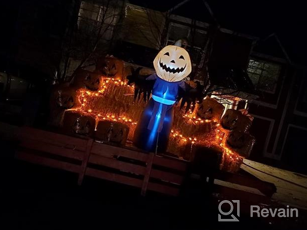 img 1 attached to 5FT Halloween Inflatable Ghosts & Tombstones With LED Lights - Perfect For Yard Patio Lawn Decorations! review by Chelsea Hernandez