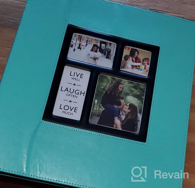 img 1 attached to Extra Large Capacity Family Wedding Photo Album - Holds 600 4X6 Horizontal And Vertical Pictures - Ywlake 600 Pocket Album In Blue Color review by Cameron Kennedy