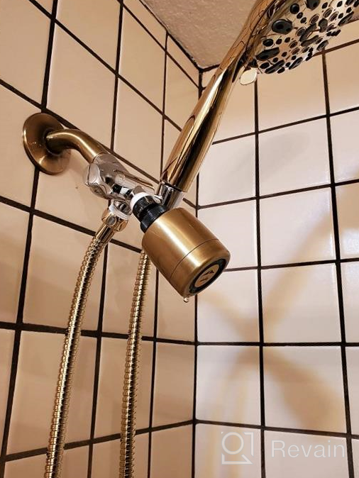 img 1 attached to Brushed Nickel Shower Arm Diverter With Handheld Shower Mount Bracket - G1/2 Universal Brass Valve For Bathroom Shower System; Ideal Replacement For Hand Shower And Fixed Spray Head review by Predrag Holman