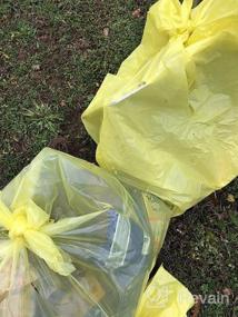 img 6 attached to Оранжевые мешки для мусора на 33 галлона | 1,5-миллионные вкладыши для мусорных баков | Plasticplace (100 штук) — 33 X 39 дюймов (W33RNG15)