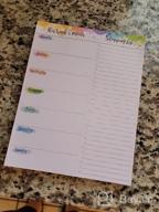 img 1 attached to 52-Week Magnetic Meal Planner Notepad With Grocery List - 7" X 9", Tear Off Shopping List, Refrigerator Door Hanging Food Organizer review by Jessie Duhon