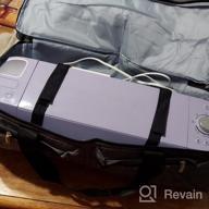 картинка 1 прикреплена к отзыву Waterproof Cricut Carrying Bag In Purple - Perfect For Cricut Explore Air And Maker Supplies от Tony Basler