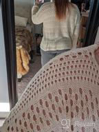 img 1 attached to Stay Chic This Summer With Asvivid Women'S Crochet Hollow Out Blouse Beach Cover Up In Long Sleeves (S-XXL) review by Brittney Singh