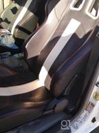 img 1 attached to ModifyStreet 1 Pair Universal PVC LEATHER/YELLOW STITCH LEFT/RIGHT RACING BUCKET SEATS review by Tyler Fountas