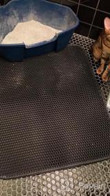 img 5 attached to WePet Honeycomb Double Layer Cat Litter Mat - Waterproof And Easy Clean With Scatter Control
