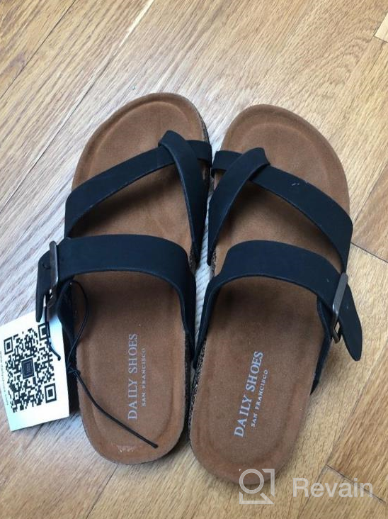 img 1 attached to DailyShoes Women's Fashion Flat Thong Strap 👡 Buckle Sandal Shoes: Stylish and Comfortable Footwear for Women review by Brian Shakey