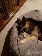 img 1 attached to Large Gray Faux Fur Donut Dog Bed Replacement Cover - Ultra Calming By Furhaven Plush! review by Justin Cage