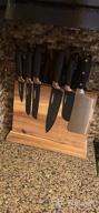 img 1 attached to Efficiently Organize Your Knives With Uniharpa'S Double Sided Magnetic Knife Block review by Sean Pierre