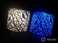 img 1 attached to Black Bird Dusk To Dawn Solar Wall Lights - Perfect Outdoor Porch Lights (2-Pack) review by Alan Sawyer