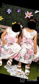 img 6 attached to 👗 CMMCHAAH Girls Pageant Party Dresses: Floral Print Formal Dress for Ages 2-9Y