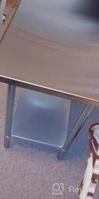 img 6 attached to Сертифицированный NSF рабочий стол из нержавеющей стали с нижней полкой от GRIDMANN - идеально подходит для коммерческих кухонь и домашнего использования