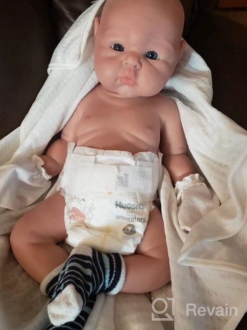 img 1 attached to Realistic Reborn Baby Doll - 19 Inch Full Silicone Girl Doll, Not Vinyl Material, Lifelike And Real Baby Doll By Vollence review by Julio Rattanajatuphorn