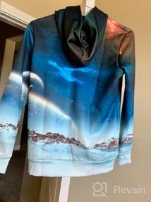 img 5 attached to 🚀 Stylish Boys' Fashion Hoodies & Sweatshirts: SAYM Galaxy Print Pullover Hoodies