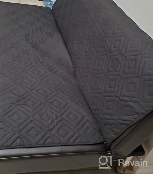 img 1 attached to Protect Your Loveseat With H.VERSAILTEX Reversible And Water-Resistant Furniture Cover - Perfect For Pets And Kids - Fits Loveseats Up To 46"" Sitting Width - Taupe/Beige review by Dawn Robinson