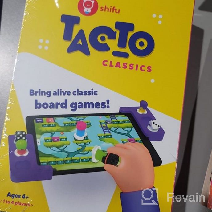 img 1 attached to Tacto Classics 4In1 Board Games Kit + App - Checkers, Ladders, Ludo, Tic Tac Toe Family Game Night Birthday Gifts For Ages 4+ (Tablet Not Included) By PlayShifu Interactive Kids review by Justin Munajj