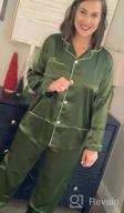 img 1 attached to Indulge In Luxurious Comfort With SWOMOG'S Silk Satin Pajama Set For Women review by Christina Snyder