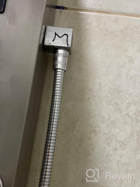 img 1 attached to Experience A Luxurious Shower With Rozin'S Stainless Steel Wall Mounted Shower System Featuring LED Rainfall, Waterfall, Handheld Sprayer, And Massage Jets review by Benjamin Saric