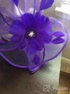 img 1 attached to Women'S Fascinator Hair Clip Hat - Feather Flower Veil For Wedding & Tea Party Hats By SAFERIN review by Ben Rodriguez