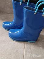 img 1 attached to Waterproof Toddler Boys' Boots with Handles for Shoes review by Alexander Roberson