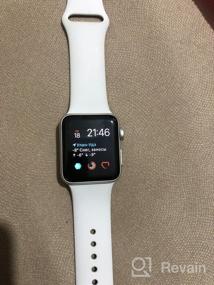 img 7 attached to Renewed Apple Watch Series 3 GPS + Cellular, 38MM Silver Aluminum Case with White Sport Band