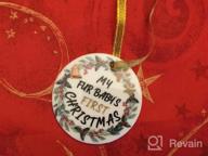 img 1 attached to We Woof You A Merry Christmas Ceramic Ornament With FAVIA New Year Decorations - Perfect Gift For Pet Lovers review by Leonard Babers