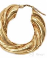 img 1 attached to Hypoallergenic 14K Gold Plated Huggy Hoop Earrings for Women - Chunky Twist Knot Love 5mm Thick, Sensitive Ear-friendly, Dainty Click Top Huggie Hoops, 23mm Size - Perfect Jewelry Gifts for Girls review by Aaron Zaragosa
