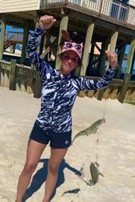 img 5 attached to AXESEA Women'S Printed Surfing Shirt Top With UPF 50+ Sun Protection, Zip Front Swimsuit Shirt For Long Sleeve Rash Guard
