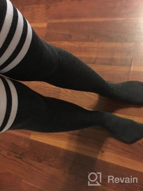 img 1 attached to Stay Cozy And Stylish With Aneco 6 Pairs Of Over Knee Thigh Socks For Women - Ideal For Daily Wear And Cosplay! review by Haley Johnson