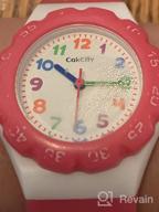 img 1 attached to Cute Cartoon Waterproof Children's Watch - CakCity Analog Wrist Watch for Little Boys and Girls, Ideal Time Teacher for Kids Aged 3-10 Years review by Scott Hall