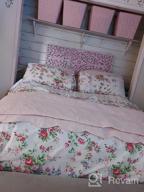 img 1 attached to Queen Size FADFAY 4-Piece Shabby Pink Rose Floral Print Cotton Bedding Set With Ruffles And Bedskirt - Farmhouse Style review by Crystal Long