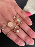 img 1 attached to Vintage Starry Sky Knuckle Ring Set For Women: 7-19Pcs Of Silver Moon Stackable Midi Rings review by Vaibhav Karger
