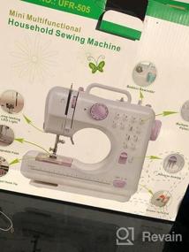 img 5 attached to Portable NEX Sewing Machine With 12 Built-In Stitches Ideal For Crafting And Mending