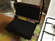 img 2 attached to Sandwich maker Kitfort KT-1609 Panini Maker, red review by Agata Uchman ᠌