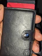 img 1 attached to 📇 Streamlined Leather Credit Card Sleeve with Aluminum Ejector review by Ivan Gee