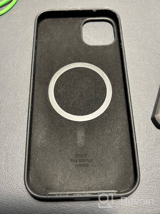 img 1 attached to 📲 Black Silicone COMMO Shield Case with Wireless Charging Support for iPhone 14 Plus review by Manaporn A Skuljaroe ᠌