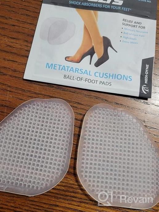 img 1 attached to Relieve And Prevent Ball Of Foot Pain With Tuli'S Metatarsal Cushions - Soft Gel Inserts, One Size Fits All! review by Tony Jockheck
