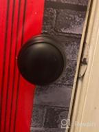 img 1 attached to TICONN Black Ball Door Knob - Round Matte Handle Lock For Interior Doors Of Bedroom, Bathroom & Closet (Dummy With Screws Outside, 1 Pack) review by Hesham Peltier