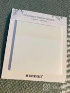 img 1 attached to DiverseBee 50 Sheets Pastel Transparent Sticky Notes, 3X3” Clear Sticky Tabs, Translucent Page Flags Book Markers Stickers, Planner Accessories, Bible Journaling Study Office School Supplies (Mist) review by Steven Nina
