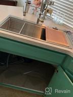 img 1 attached to Upgrade Your Kitchen With VASOYO'S 28-Inch Drop In Workstation – Stainless Steel Sink With Cutting Board And Ledge review by Eric Fish