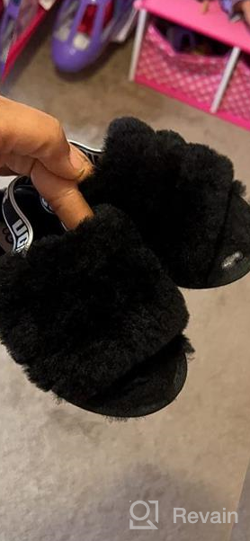 img 1 attached to 🐻 Adorable UGG Girls Fluff Slide Sandal for Boys - Comfortable and Stylish Shoes review by Paul Weakland