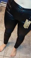 img 1 attached to Sexy And Stretchy Pu Leather Leggings For Women In Black And Coffee - Available In USA Sizes review by Elizabeth Woods