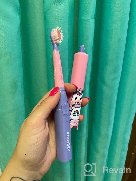 img 1 attached to 🦷 Blue PECHAM Kids Smart Sonic Toothbrush - Enhance Dental Care review by Funahashi Riko ᠌