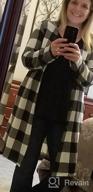 img 1 attached to Women'S Buffalo Plaid Open Front Long Cardigan By Lacozy review by John Patel