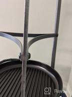 img 1 attached to Free Standing Cookware Stand With 6 Tiers, Hammered Steel Pot Rack (Fully Assembled) review by Ricardo Thotti