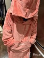 img 1 attached to Stay Cozy And Dry With The Hiturbo Plush Changing Robe: Oversized Hooded Surf Poncho With Pocket And Fleece Towel For Aquatics And Home Use review by Collin Donahue
