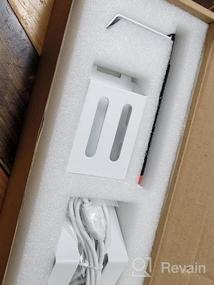 img 6 attached to Настенный держатель для PS5 от OUBANG - Металлический комплект Hideout 6 в 1 с кабелем для зарядки, белая подставка для диска и аксессуары для цифровой консоли