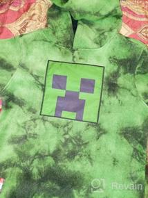 img 5 attached to 👦 Boys' Pullover Hooded Sweatshirt with Minecraft Creeper Design – Fashionable Kid's Hoodie