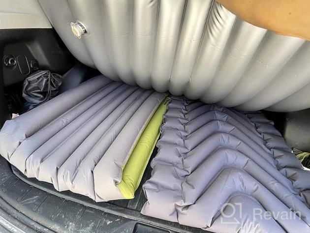 img 1 attached to Experience Ultimate Comfort On The Go With QDH SUV Air Mattress - Portable Car Bed For Travel & Camping In Blue And Black review by Sammy Suratno