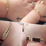 img 1 attached to WUSUANED Son, Daughter, and Mommy Bracelet Set: The Perfect Baptism Gift for New Mom and Her Children review by Andrew Burnside